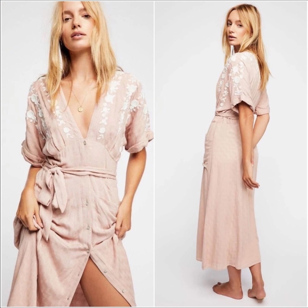 Free People Love to Love You MIDI Dress